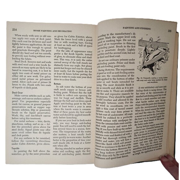 Home Painting, Wallpapering & Decorating 1951HC by Wise RARE Antique Collectible - Picture 8 of 9